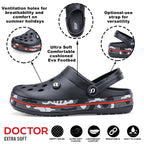 DOCTOR EXTRA SOFT D-520 Men's Classic Camouflage Casual Clogs/Sandals with Adjustable Back Strap for Adult| Comfortable & LightWeight | Stylish & Anti-Skid |Waterproof & Everyday Use Mules Gents & Boys