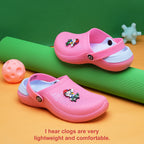 DOCTOR EXTRA SOFT D-536 Unisex-Child Kids Classic Rainy Monsoon Clogs/Sandals Soft Comfortable Indoor & Outdoor Slippers Stylish Non-Slip Sports Casual Cool Cartoon Cute House Mules Boys & Girls