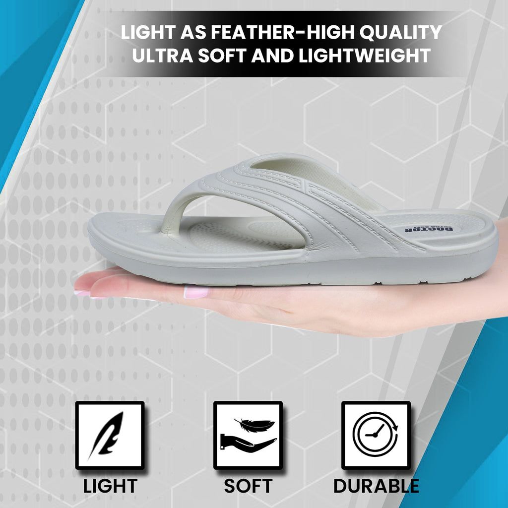 DOCTOR EXTRA SOFT Women's Classic Ultra Soft Flip Flops/Slippers with Cushion FootBed for Adult | Comfortable & Light Weight|Stylish & Anti-Skid| Waterproof & Everyday Slip-on for Ladies & Girls D-515