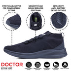 DOCTOR EXTRA SOFT D-2007 Men's Sports Shoes with Memory Foam Cushioned Insole| Running Walking Gym Training Jogging Athletics| Comfortable & Stylish| Casual & Lightweight| Slipon Sneaker Gent's Boy's