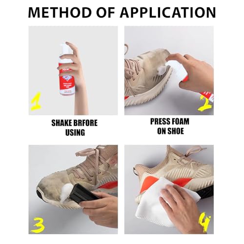 DOCTOR EXTRA SOFT Sports & Sneaker Care Kit |150 ml Shoe Foam Cleaner with Free Brush Quickly Remove Dirt & Stains Shoes Like White/Canvas/Tennis/Trainers/Nubuck/Suede/Loafers