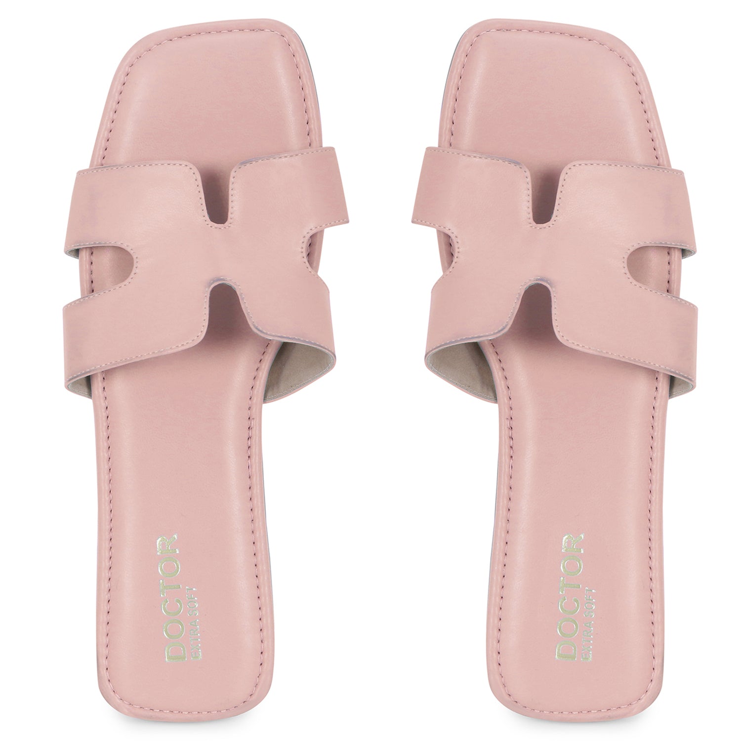 DOCTOR EXTRA SOFT D-652  Women's Flat Memory Foam Slippers/Flip-Flops Fancy Fashion Stylish Flat Casual Comfortable Diabetic Orthopedic Orthocare Lightweight Synthetic Slipon Sandals for Girls/Ladies