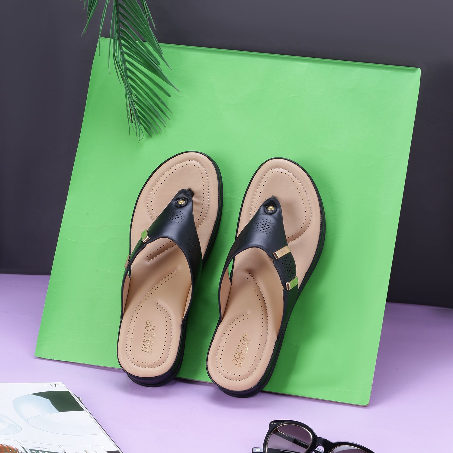 DOCTOR EXTRA SOFT Women's Slippers | Memory Foam, Lightweight | D-617