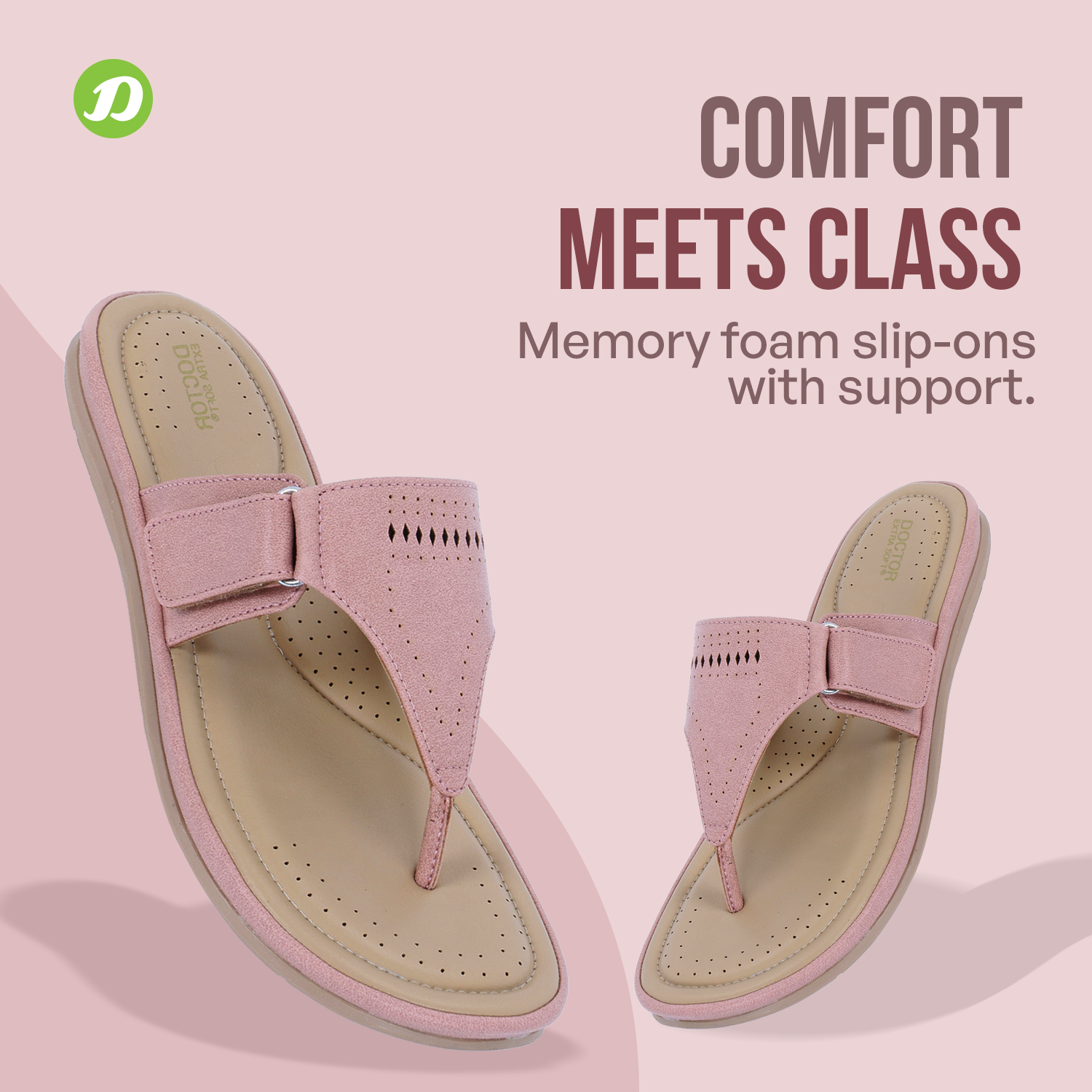 DOCTOR EXTRA SOFT D-608 Women's Sandals — Memory Foam & Orthopedic