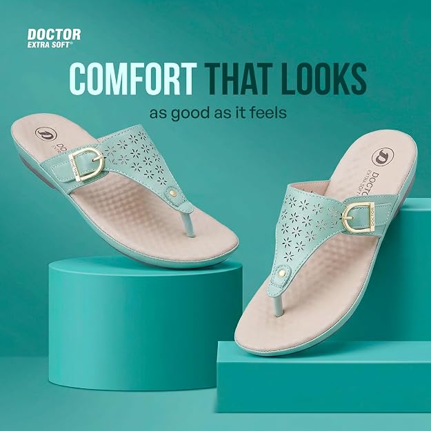 DOCTOR EXTRA SOFT Women's Slippers | Memory Foam, Orthopedic, Lightweight | D-627
