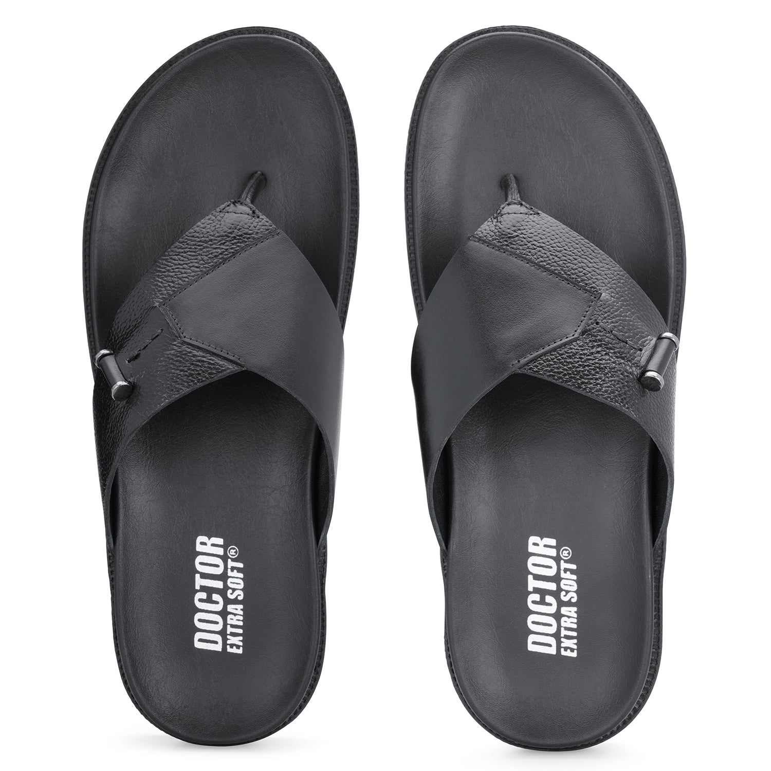 DOCTOR EXTRA SOFT Men's Flip Flops | Memory Foam, Lightweight, Cushioned | F-2