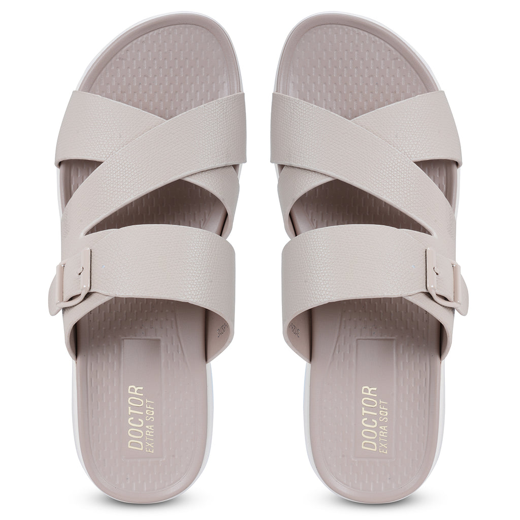DOCTOR EXTRA SOFT Women's Flip Flops | Anti-Skid, Waterproof, Lightweight | D-656