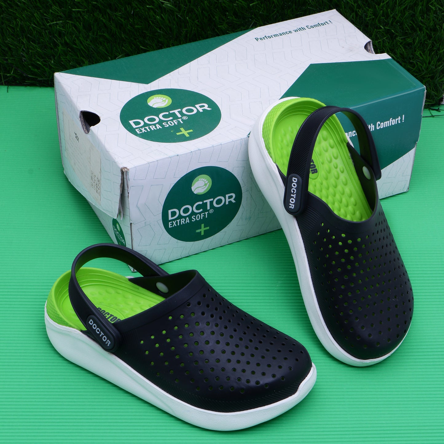 DOCTOR EXTRA SOFT D-509 Unisex-Child Kids Classic Ultra Soft Clogs/Sandals with Adjustable Back Strap| Comfortable & Lightweight| Stylish & Anti-Skid| Indoor & Outdoor Casual Sports Mules Boys/Girls