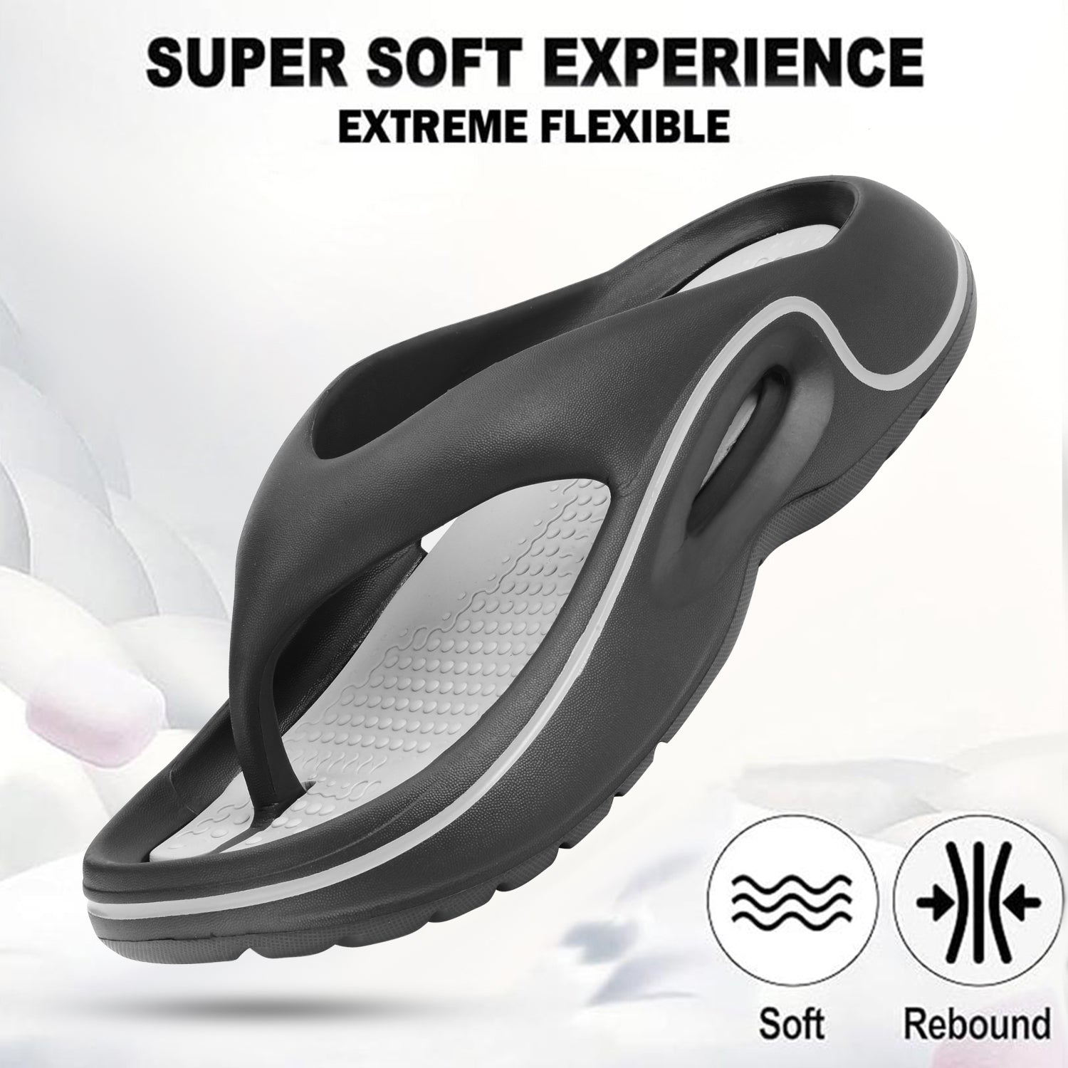 DOCTOR EXTRA SOFT Men's Premium Slippers with Soft Acupressure Foot Massager for Adult | Comfortable & Light Weight| Stylish & Anti-Skid | Casual Waterproof & Everyday Flip Flops for Gents & Boys D-544