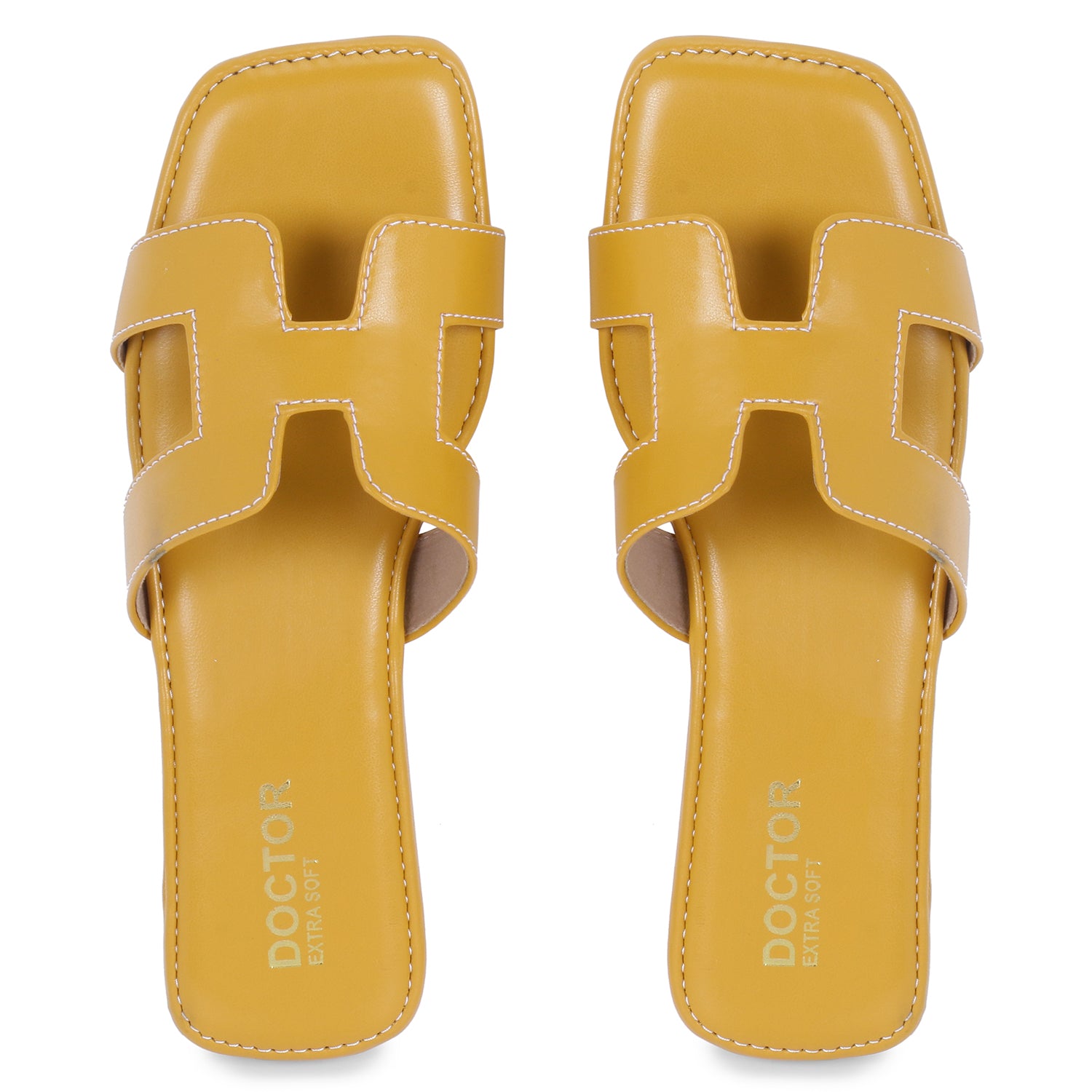 DOCTOR EXTRA SOFT D-652  Women's Flat Memory Foam Slippers/Flip-Flops Fancy Fashion Stylish Flat Casual Comfortable Diabetic Orthopedic Orthocare Lightweight Synthetic Slipon Sandals for Girls/Ladies