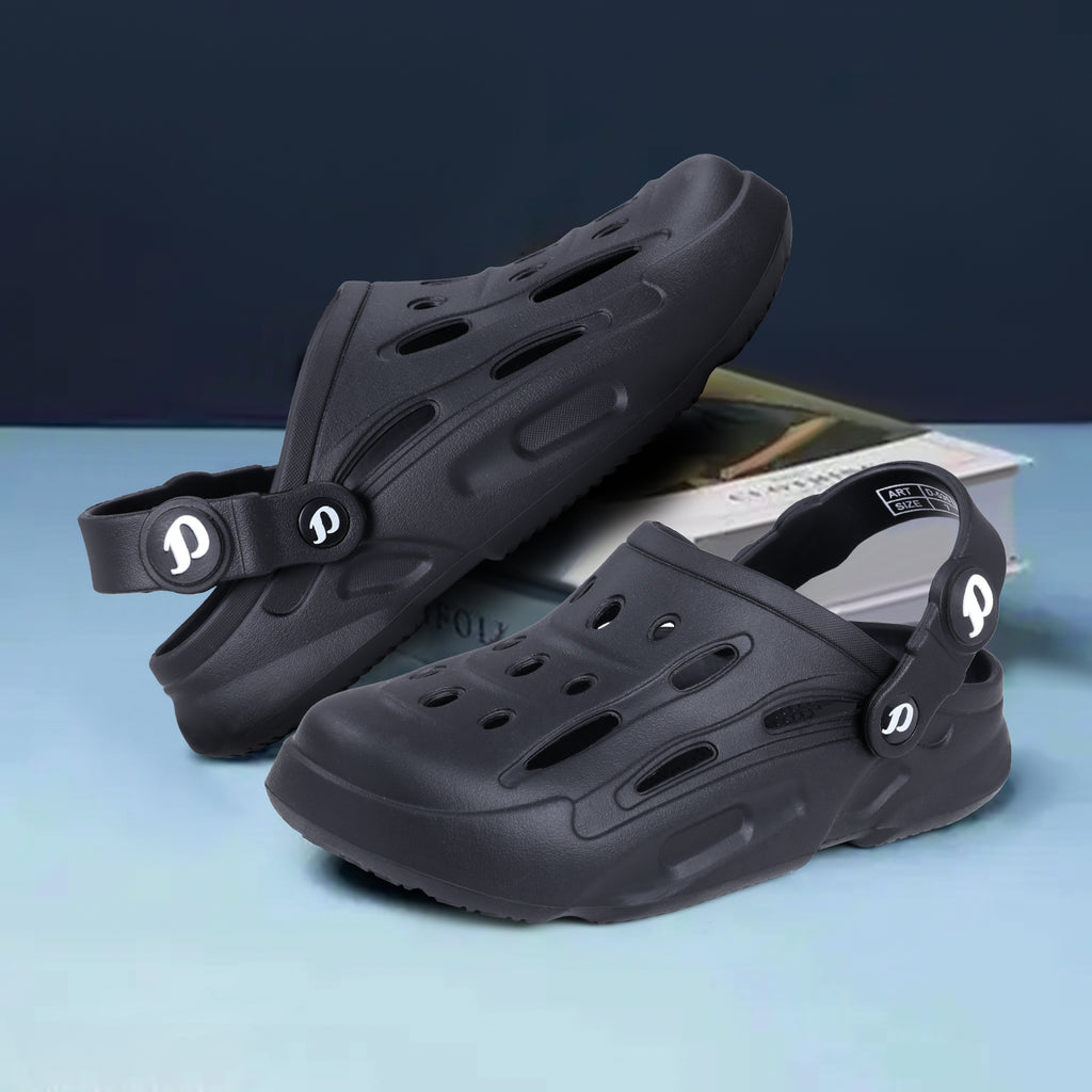 DOCTOR EXTRA SOFT D-535 Men's Premium Casual Ultra Soft Clogs/Sandals with Adjustable Back Strap for Adult | Comfortable & Lightweight| Stylish & Anti-Skid| Waterproof & Everyday Use Mules Gents/Boys