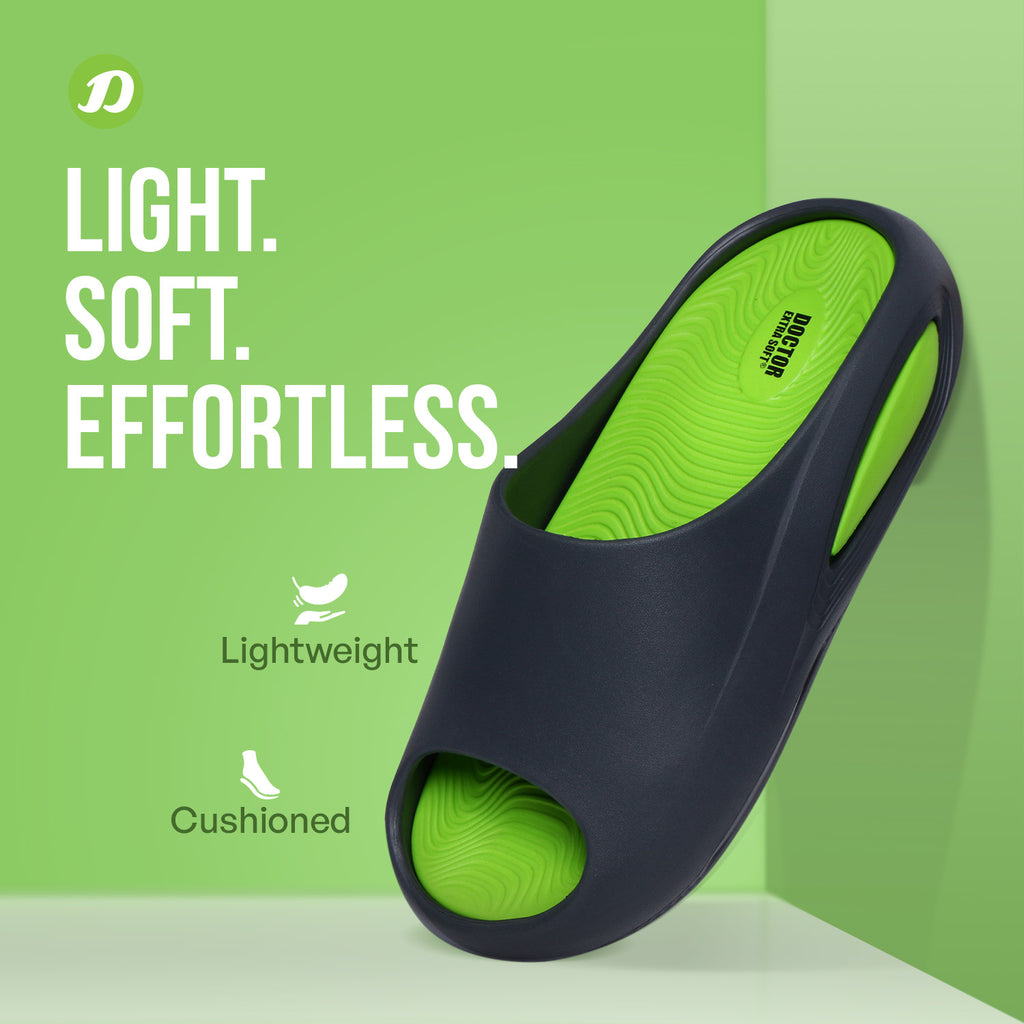 DOCTOR EXTRA SOFT D-507 Men's Slider Slippers — Ultra Soft & Anti-Skid