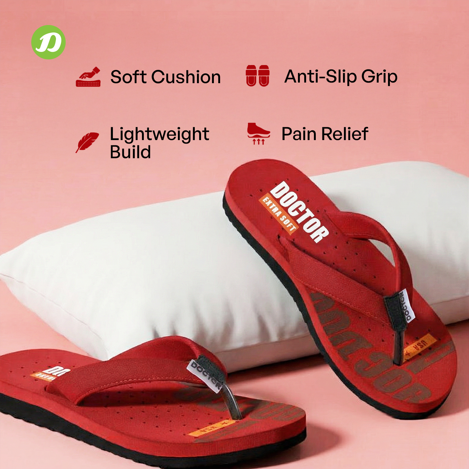 DOCTOR EXTRA SOFT D-21 Women's Slippers — Orthopedic