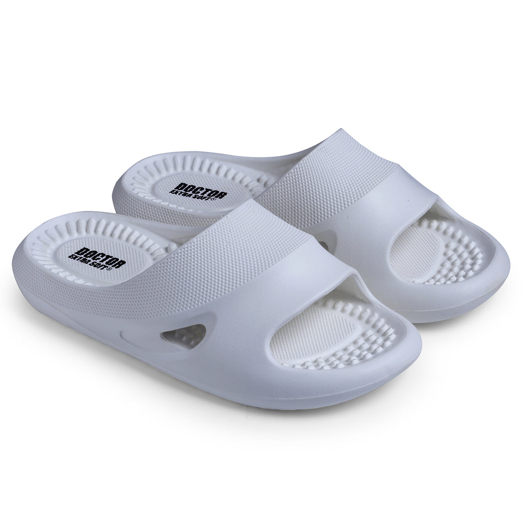 DOCTOR EXTRA SOFT D-534 Men's Orthopedic Acupressure Sliders/Slippers with Cushion FootBed for Adult| Comfortable & Light Weight | Stylish & Anti-Skid| Waterproof & Everyday Flip Flops for Gents/Boys