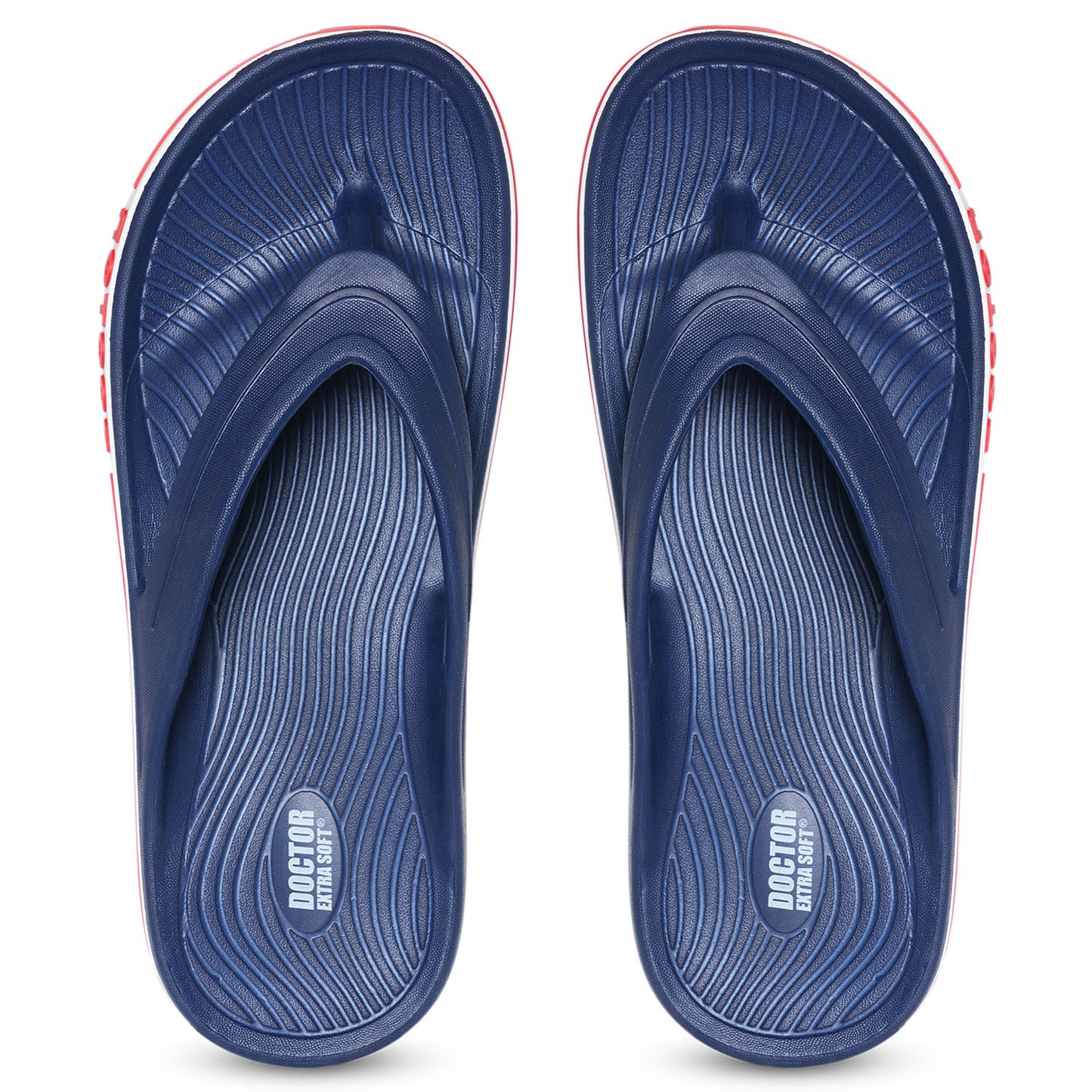 DOCTOR EXTRA SOFT D-553 Men's Classic & Premium Casual Flip Flops with Soft Acupressure for Adult | Comfortable & LightWeight| Stylish & Anti-Skid |Waterproof Everyday Cushion Slippers for Gents/Boys