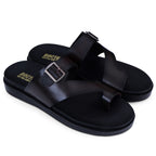 DOCTOR EXTRA SOFT F-1 Men's Leather Thong Sandals — Genuine Leather & Anti-Skid