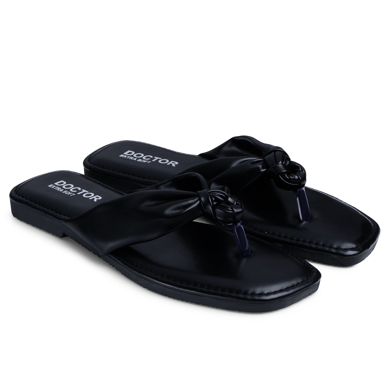 DOCTOR EXTRA SOFT D-653 Fashionable Stylish Trendy Memory Foam Flat Thong Flip Flop/Slippers for Women| Comfortable & Lightweight| Breathable & Anti-Slip| Outdoor Casual Chappals Sandals Ladies/Girls