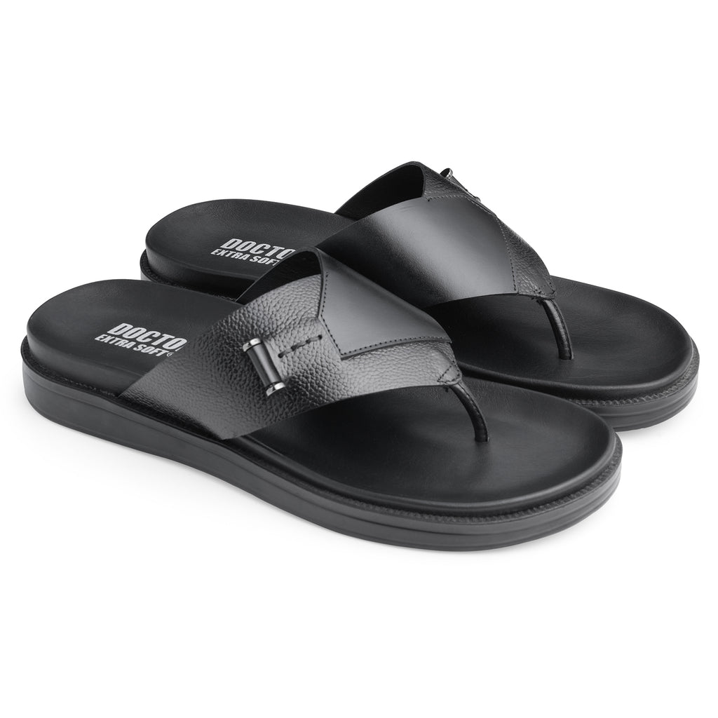 DOCTOR EXTRA SOFT Men's Flip Flops | Memory Foam, Lightweight, Cushioned | F-2