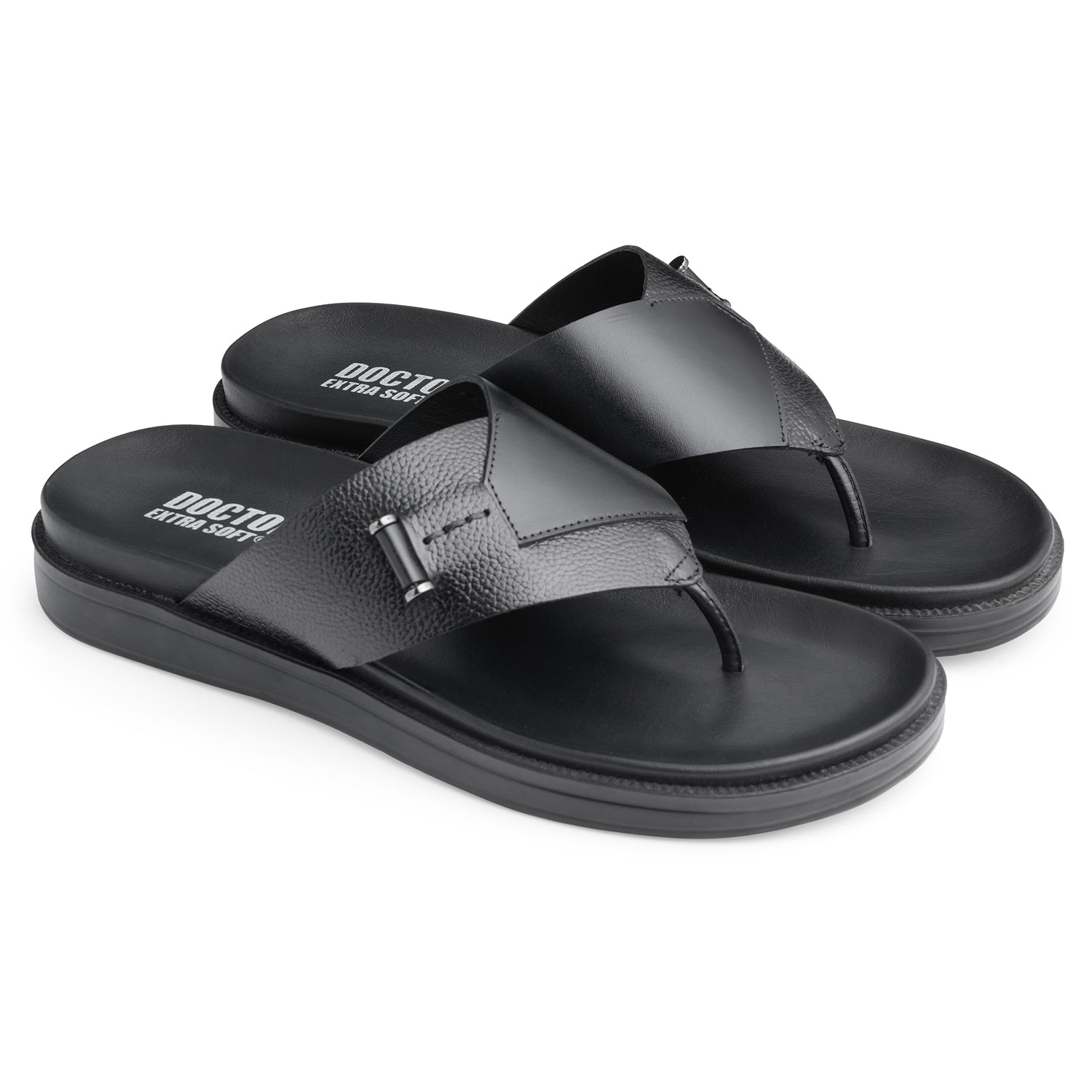 DOCTOR EXTRA SOFT Men's Flip Flops | Memory Foam, Lightweight, Cushioned | F-2