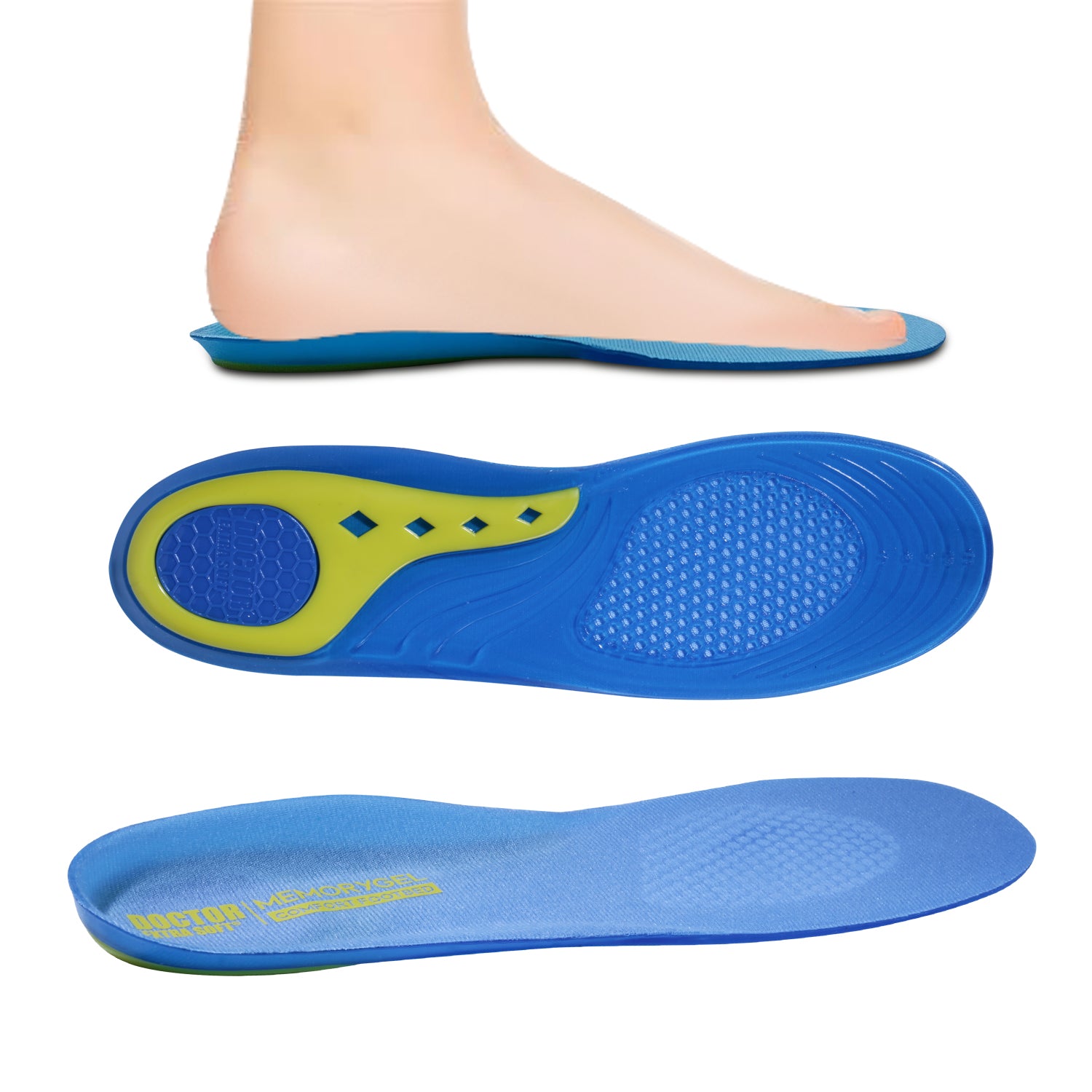 Medial Arch Support Medicated Shoe Insoles DOCTOR EXTRA