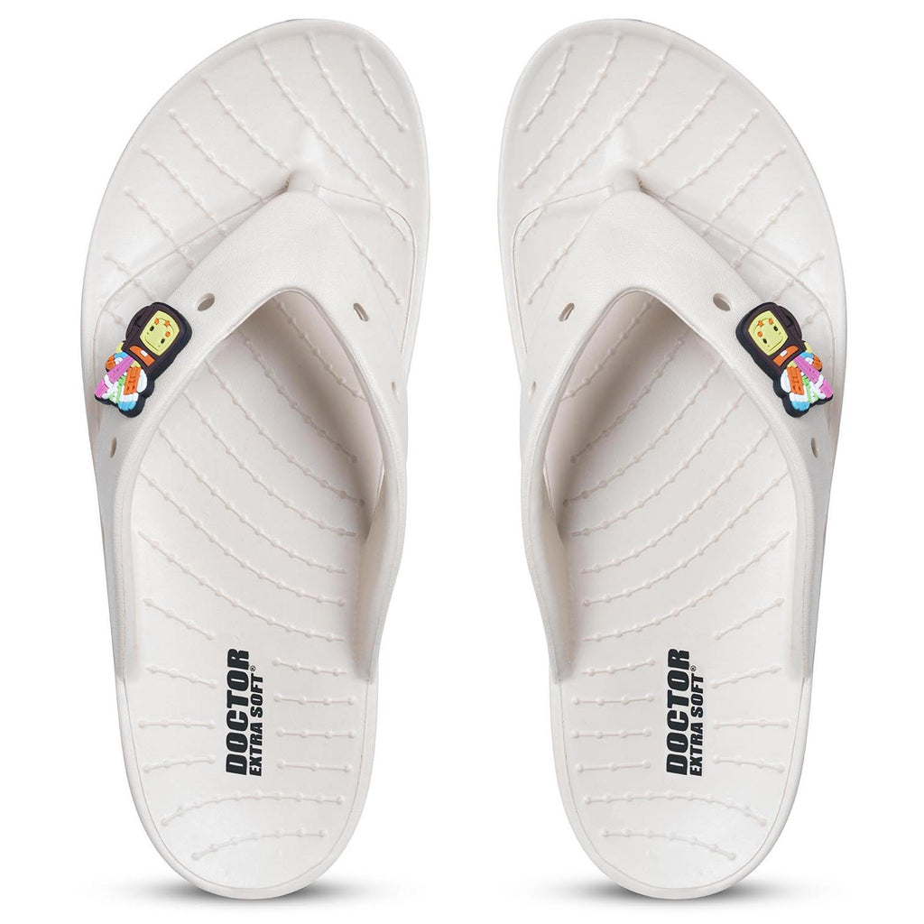 DOCTOR EXTRA SOFT Women's Flip Flops | Orthopedic, Anti-Skid, Lightweight | D-558