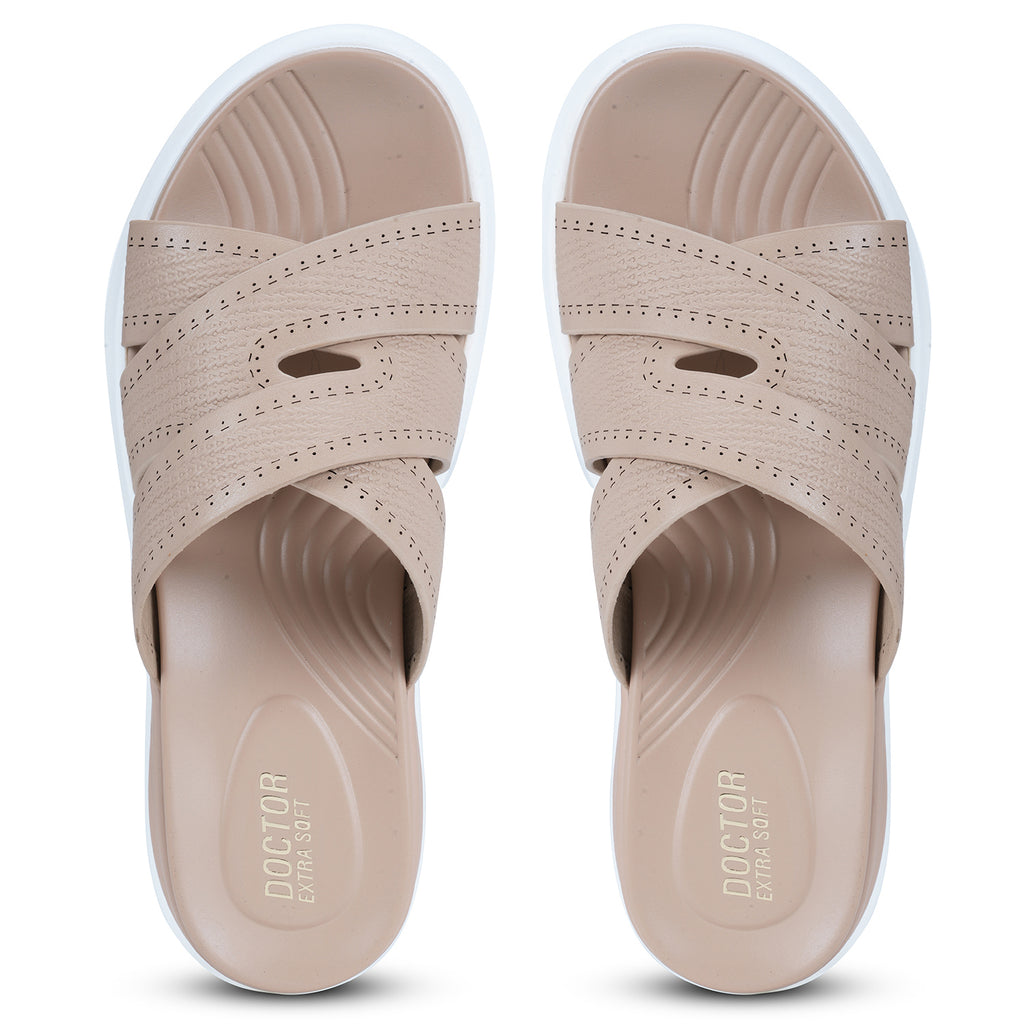 DOCTOR EXTRA SOFT Women's Flip Flops | Anti-Skid, Waterproof, Lightweight | D-654