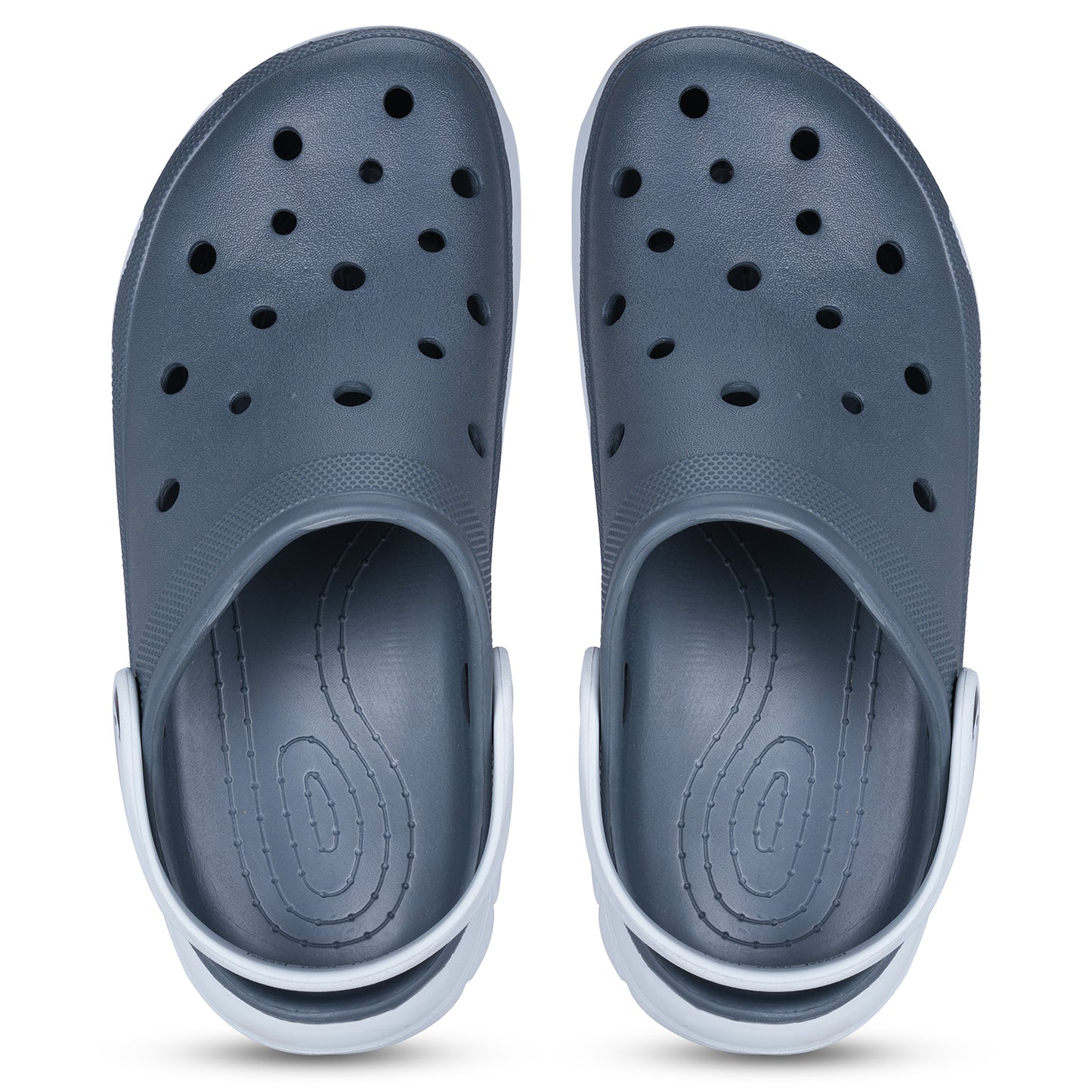 DOCTOR EXTRA SOFT D-551 Men's Double Color Comfy Casual Sports Clogs/Sandals with Adjustable Back Strap for Adult| Comfortable & Lightweight| Stylish & Anti-Skid|Waterproof Daily Use Mules Gents/Boys