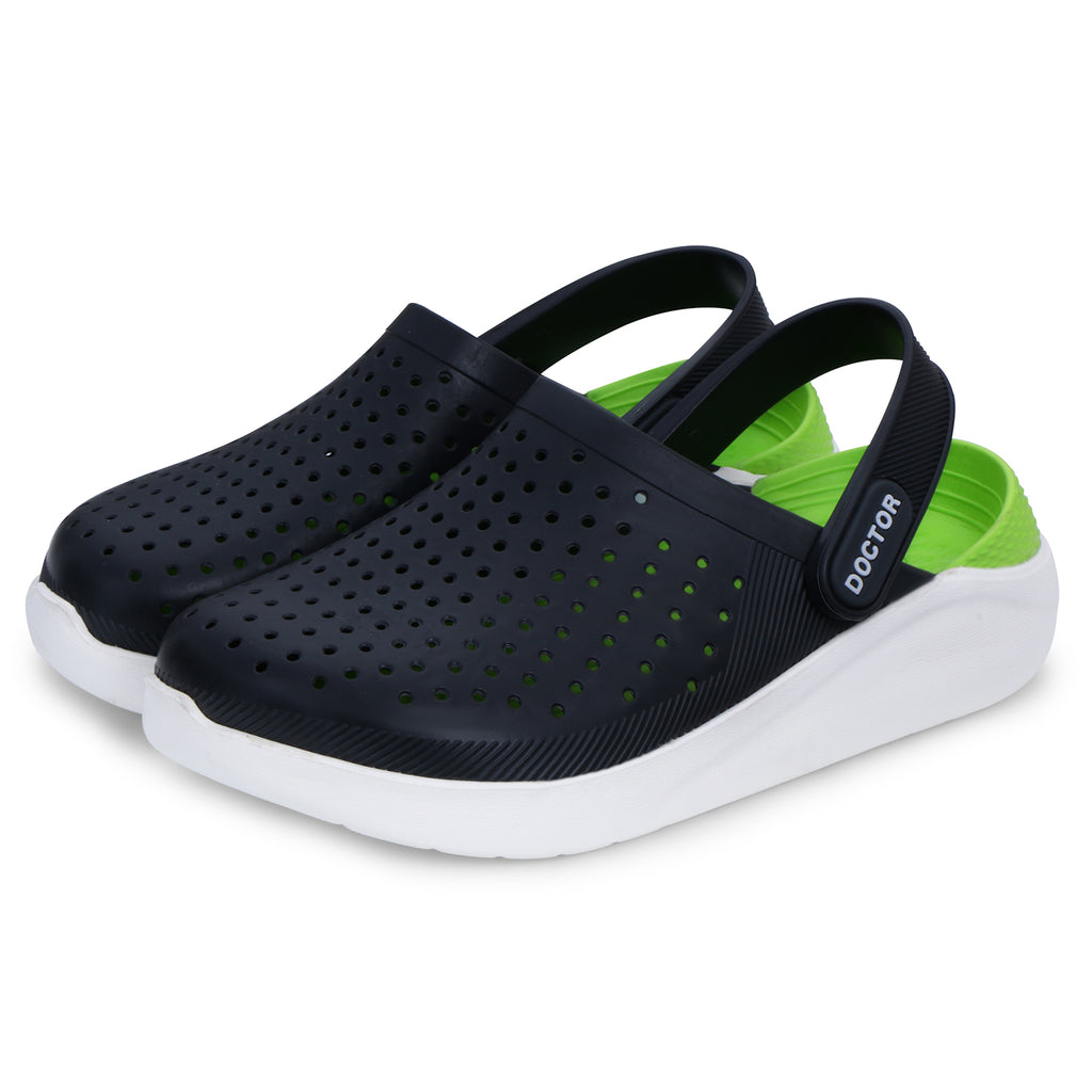 DOCTOR EXTRA SOFT D-530 Men's Classic Ultra Soft Clogs/Sandals with Adjustable Back Strap for Adult| Comfortable & Lightweight| Stylish & Anti-Skid|Indoor & Outdoor Waterproof Casual Mules Gents/Boys