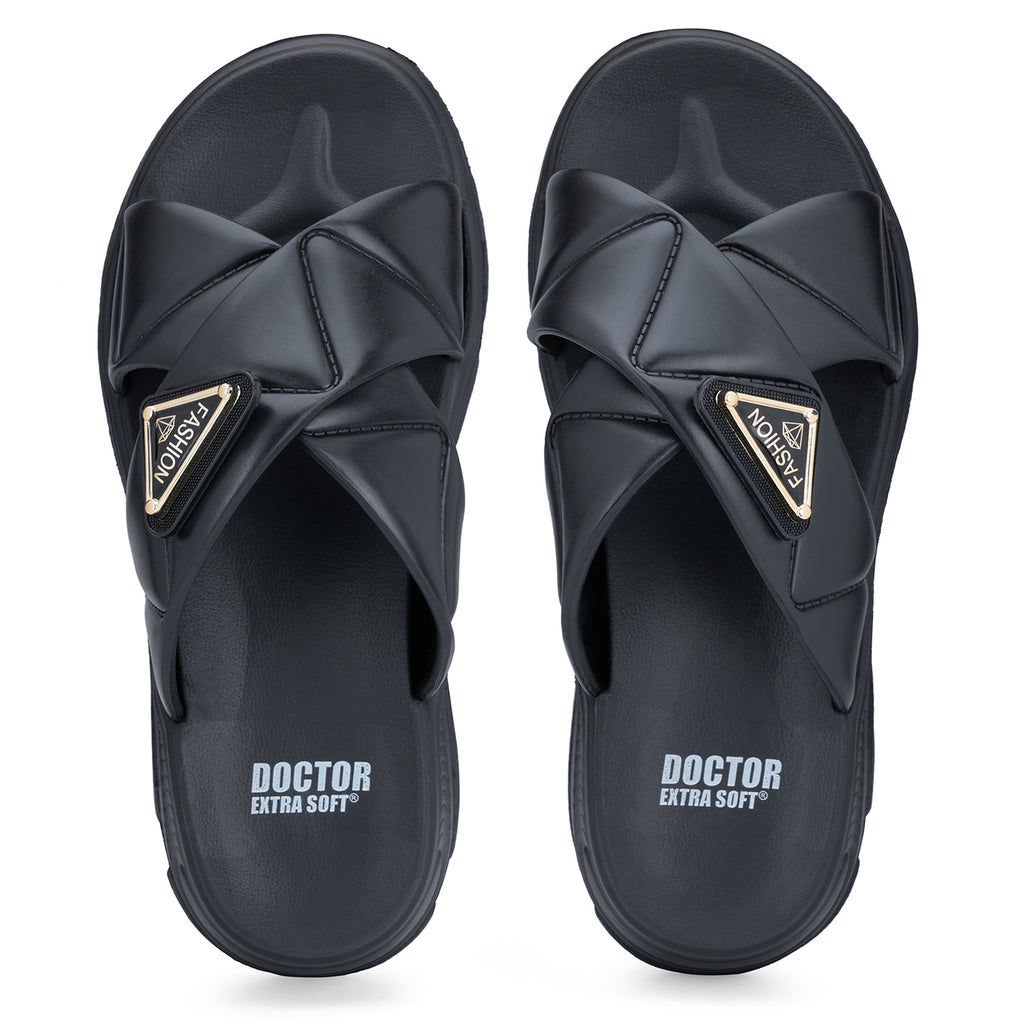 DOCTOR EXTRA SOFT Women's Flip Flops | Anti-Skid, Waterproof, Lightweight | D-521
