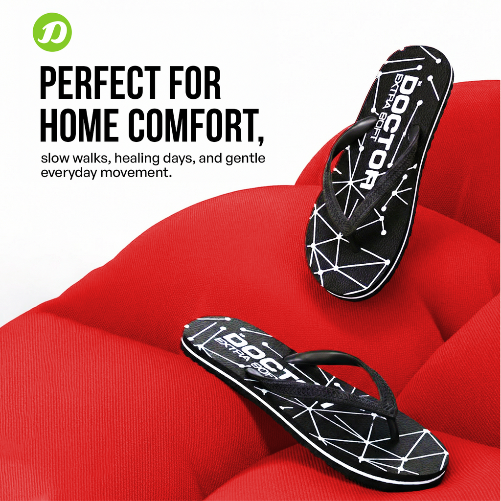 DOCTOR EXTRA SOFT OR-D-02 Women's Flip Flops — Anti-Skid