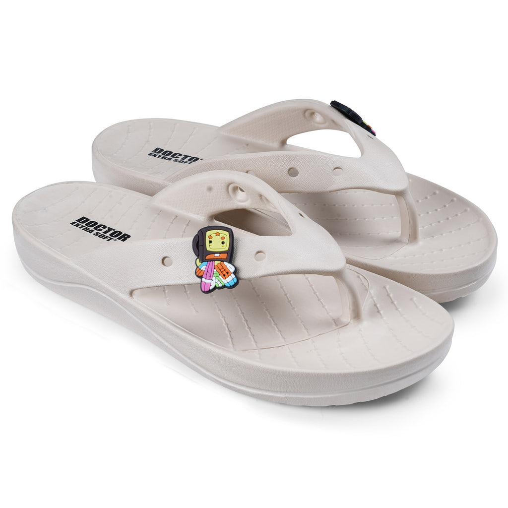 DOCTOR EXTRA SOFT Women's Flip Flops | Orthopedic, Anti-Skid, Lightweight | D-558