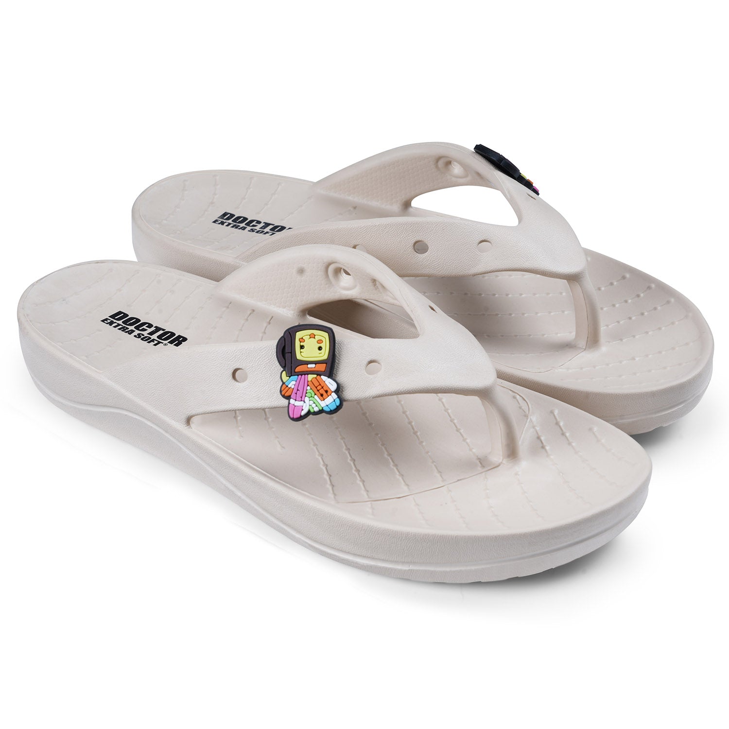 DOCTOR EXTRA SOFT Women's Flip Flops | Orthopedic, Anti-Skid, Lightweight | D-558