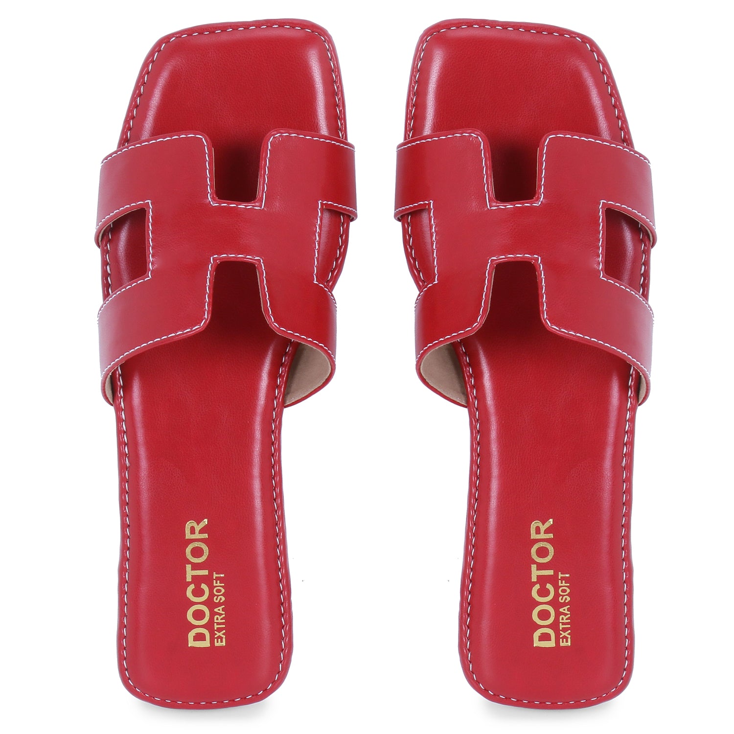 DOCTOR EXTRA SOFT D-652  Women's Flat Memory Foam Slippers/Flip-Flops Fancy Fashion Stylish Flat Casual Comfortable Diabetic Orthopedic Orthocare Lightweight Synthetic Slipon Sandals for Girls/Ladies