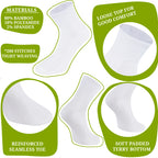 DOCTOR EXTRA SOFT 301 Men's Premium Cushioned Bamboo Ankle Socks| Half Terry, Odour-Free & Breathable| Ideal For Sports, Sneaker, Running, Gym Training, Athletic| Everyday Use Gent's/Boys PACK OF 3 (Free Size)