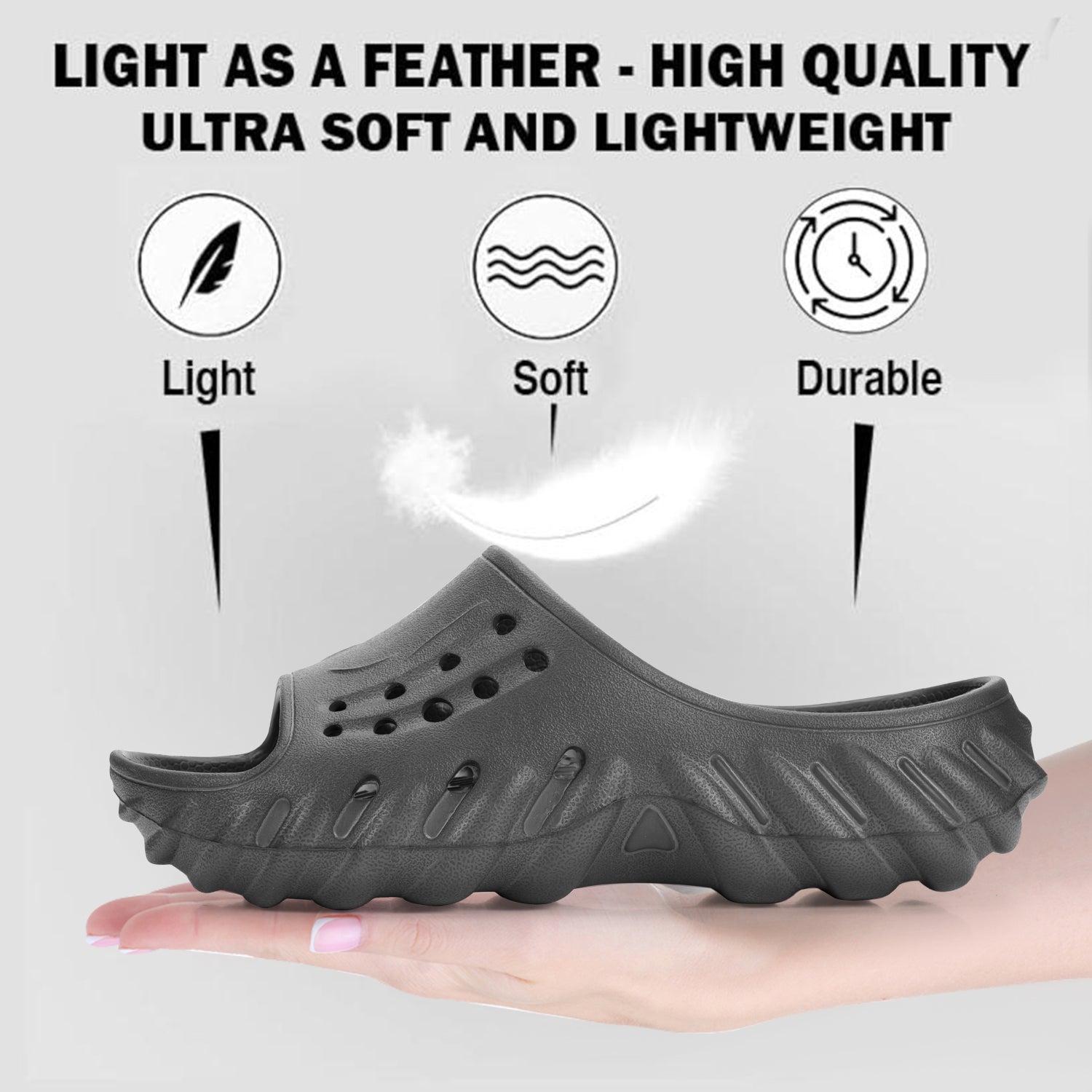 DOCTOR EXTRA SOFT Men's Flip Flops | Acupressure, Anti-Skid, Waterproof | D-500