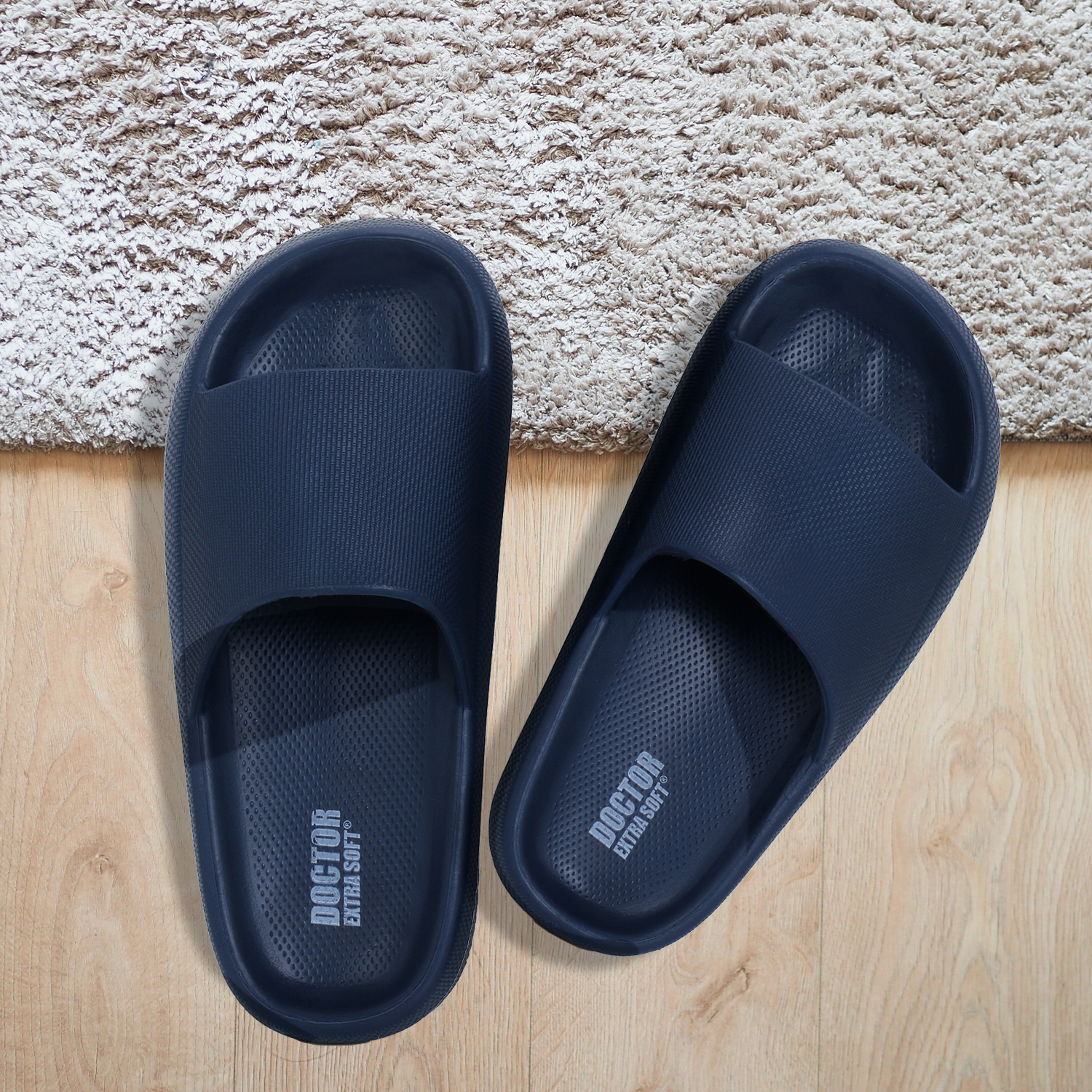 DOCTOR EXTRA SOFT D-504 Men's Slider Slippers — Ultra Soft & Anti-Skid