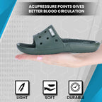 DOCTOR EXTRA SOFT D-545 Men's Orthopedic Acupressure Sliders/Slippers with Cushion FootBed for Adult| Comfortable & Light Weight | Stylish & Anti-Skid| Waterproof | Everyday Flip Flops for Gents/Boys