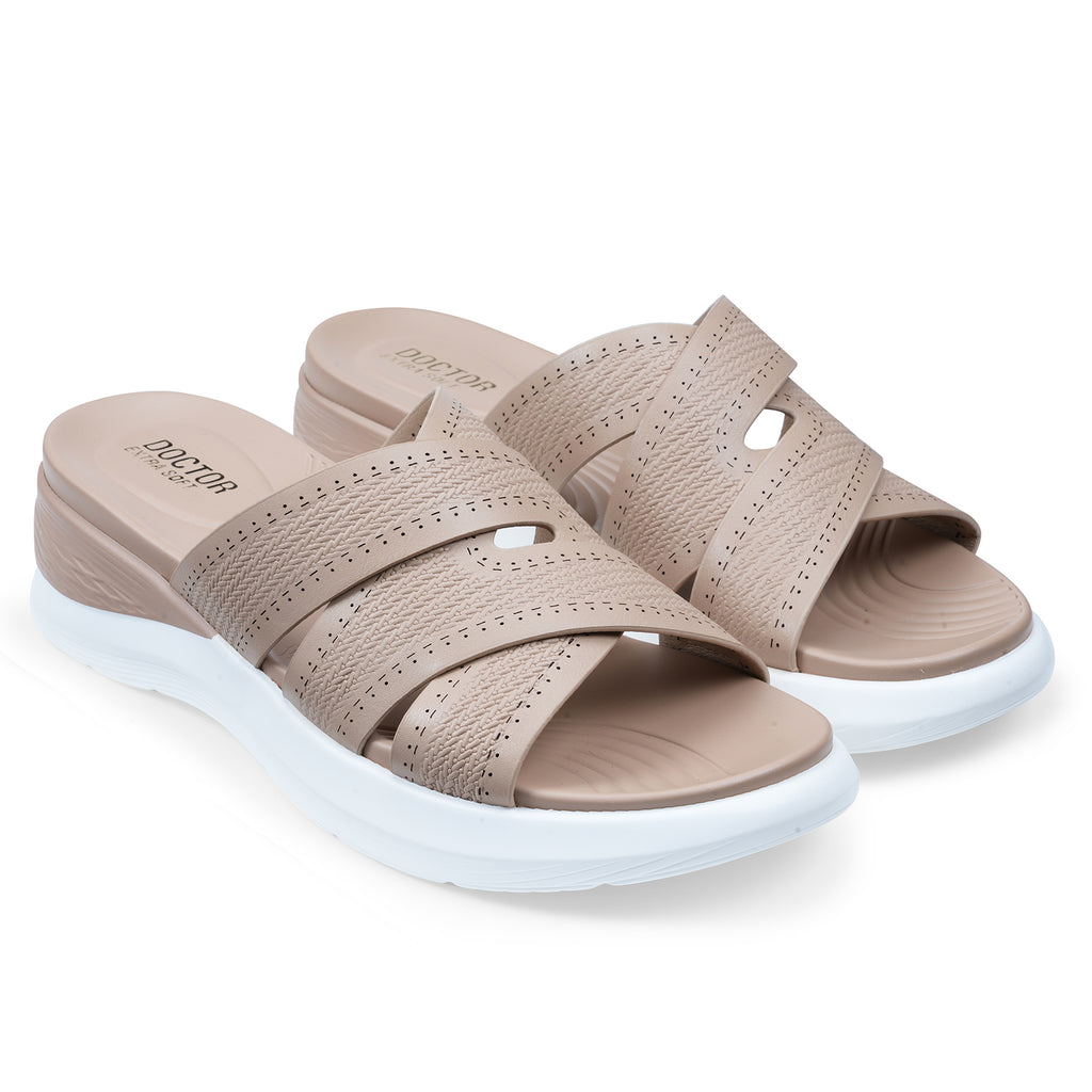 DOCTOR EXTRA SOFT Women's Flip Flops | Anti-Skid, Waterproof, Lightweight | D-654