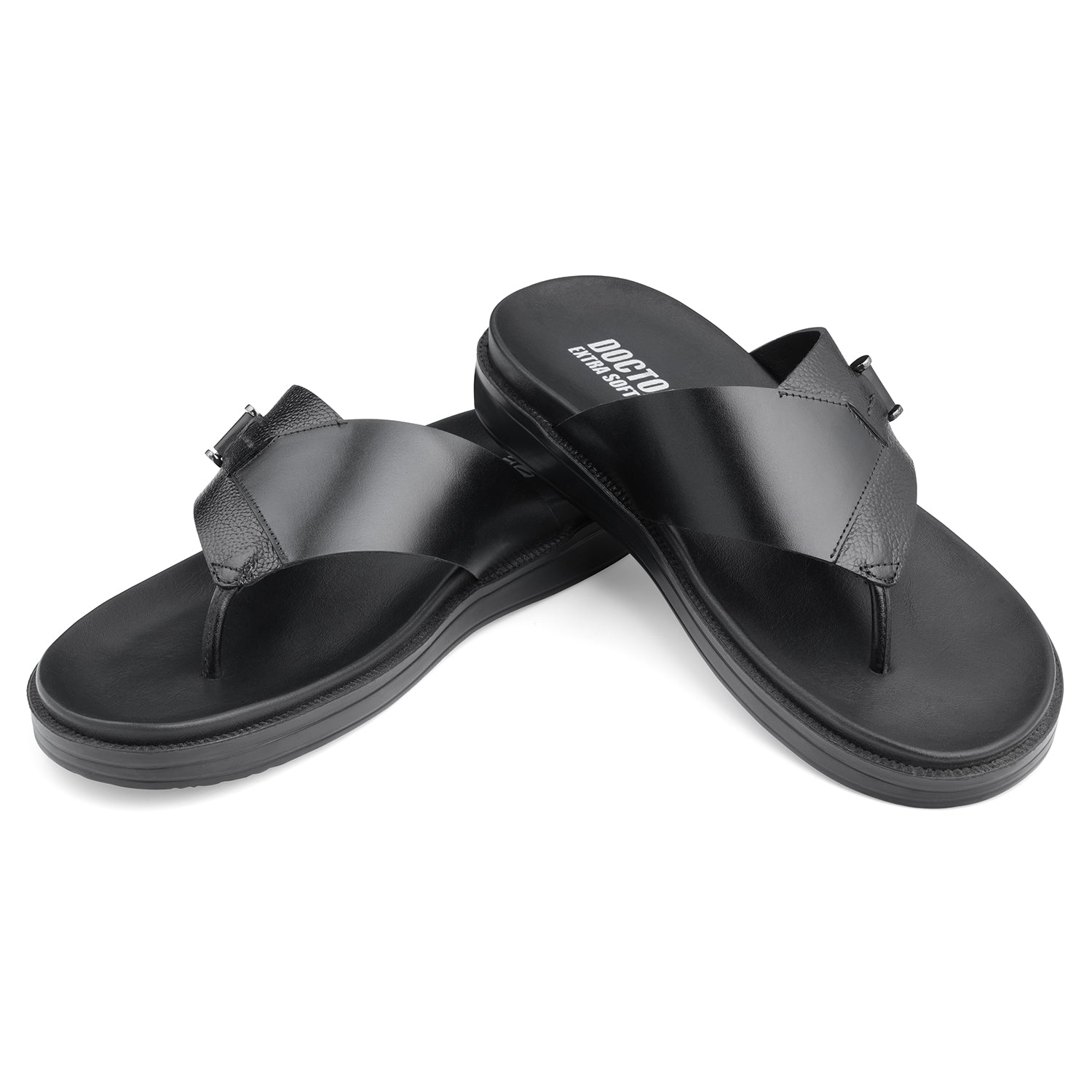 DOCTOR EXTRA SOFT Men's Flip Flops | Memory Foam, Lightweight, Cushioned | F-2