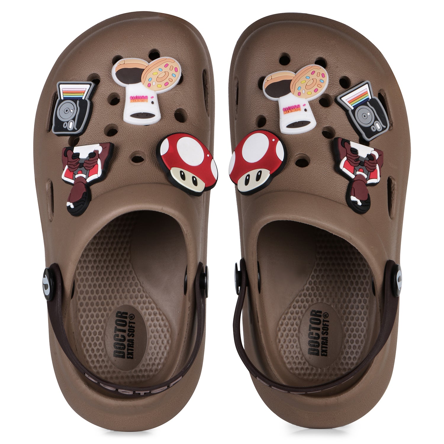 DOCTOR EXTRA SOFT D-529 Unisex-Child Kids Classic Ultra Soft Clogs/Sandals with Adjustable Back Strap| Comfortable & LightWeight| Stylish & Anti-Skid| Indoor & Outdoor Casual Sports Mules Boys/Girls