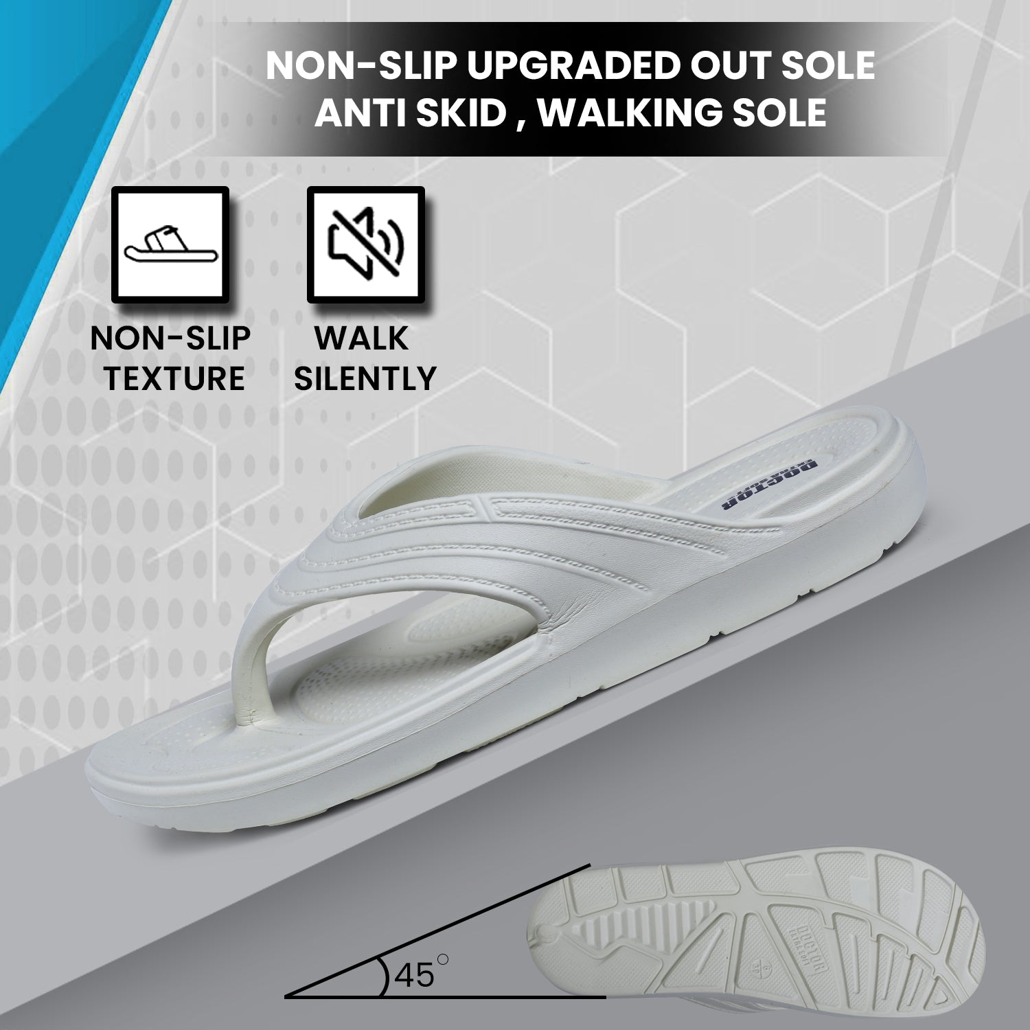 DOCTOR EXTRA SOFT Women's Classic Ultra Soft Flip Flops/Slippers with Cushion FootBed for Adult | Comfortable & Light Weight|Stylish & Anti-Skid| Waterproof & Everyday Slip-on for Ladies & Girls D-515