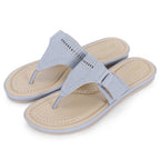 DOCTOR EXTRA SOFT D-608 Women's Flat Memory Foam Chappals, Fashionable Stylish Casual Comfortable Diabetic Orthopedic Lightweight Synthetic Slip-on Sandals with Adjustable Strap for Ladies