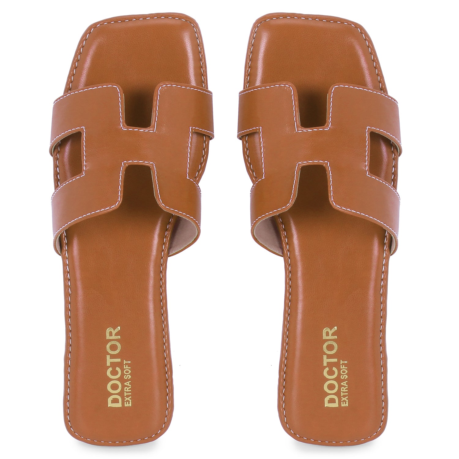 DOCTOR EXTRA SOFT D-652  Women's Flat Memory Foam Slippers/Flip-Flops Fancy Fashion Stylish Flat Casual Comfortable Diabetic Orthopedic Orthocare Lightweight Synthetic Slipon Sandals for Girls/Ladies