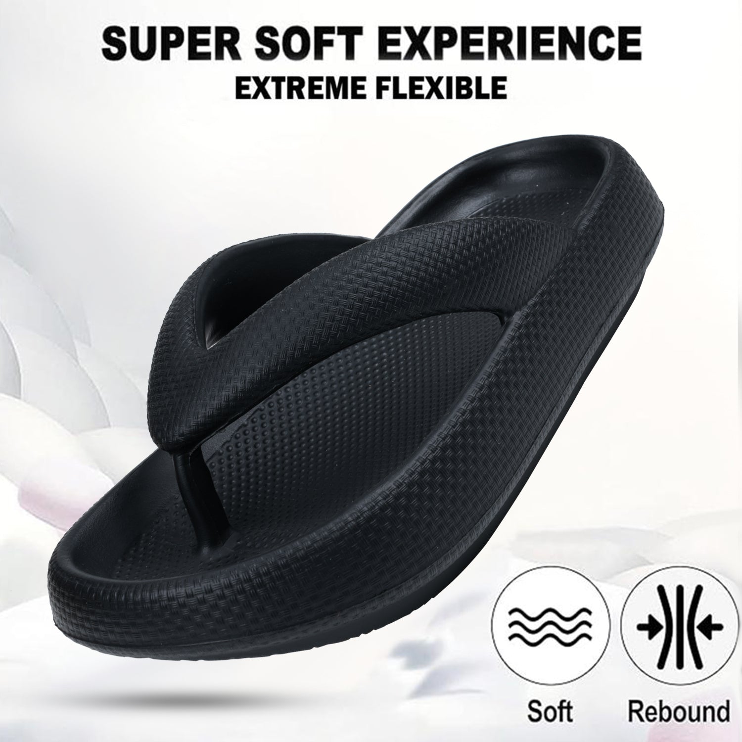 DOCTOR EXTRA SOFT Women's Flip Flops | Anti-Skid, Waterproof, Lightweight | D-541