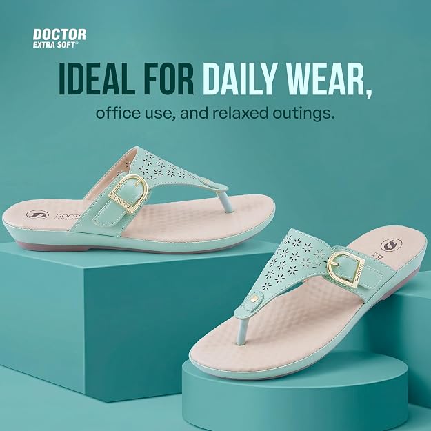 DOCTOR EXTRA SOFT Women's Slippers | Memory Foam, Orthopedic, Lightweight | D-627