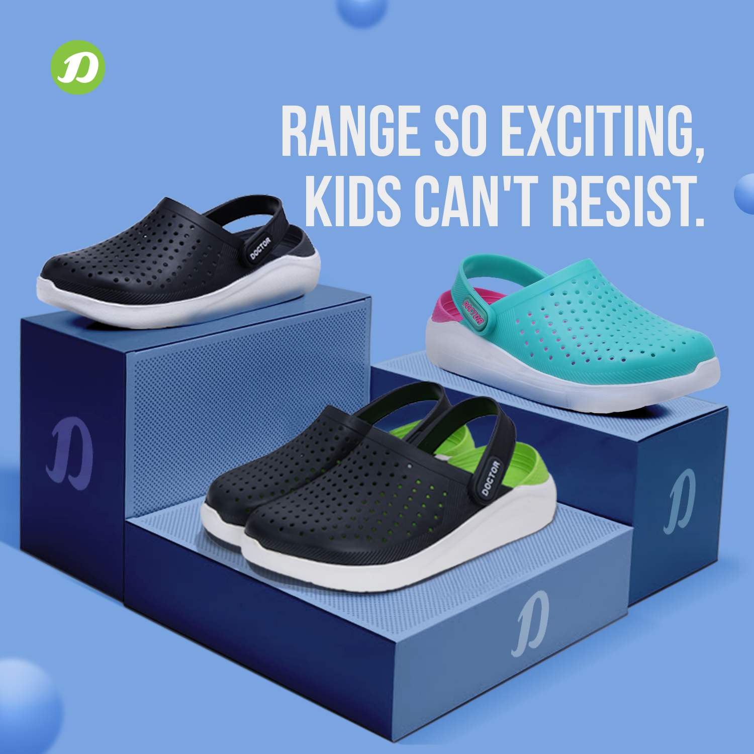 DOCTOR EXTRA SOFT D-509 Kids' Clogs — Ultra Soft & Anti-Skid