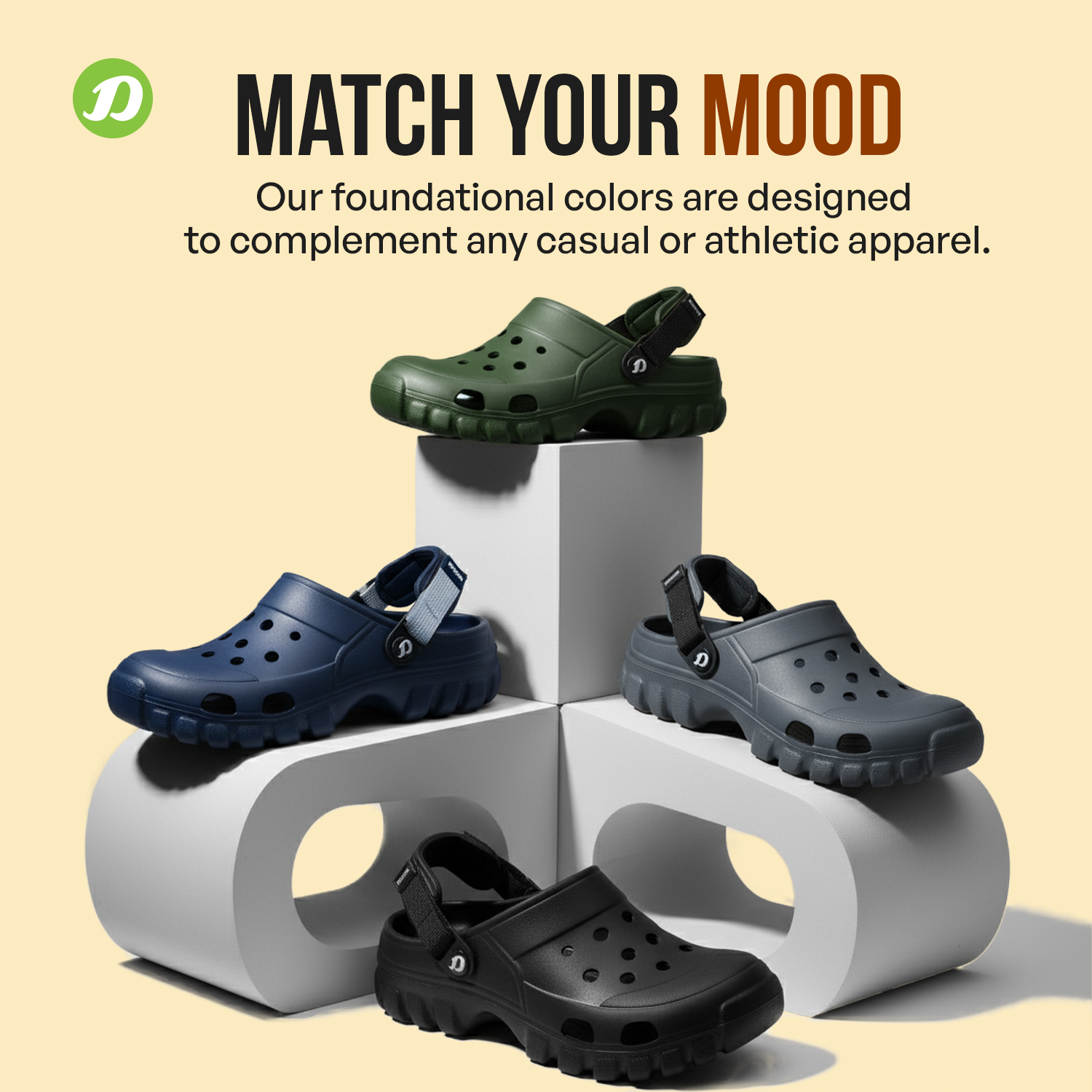 DOCTOR EXTRA SOFT Men's Classic Casual Sports Clogs/Sandals with Adjustable Back Strap for Adult | Comfortable & LightWeight| Stylish & Anti-Skid|Waterproof & Everyday Use Mules for Gents & Boys D-546