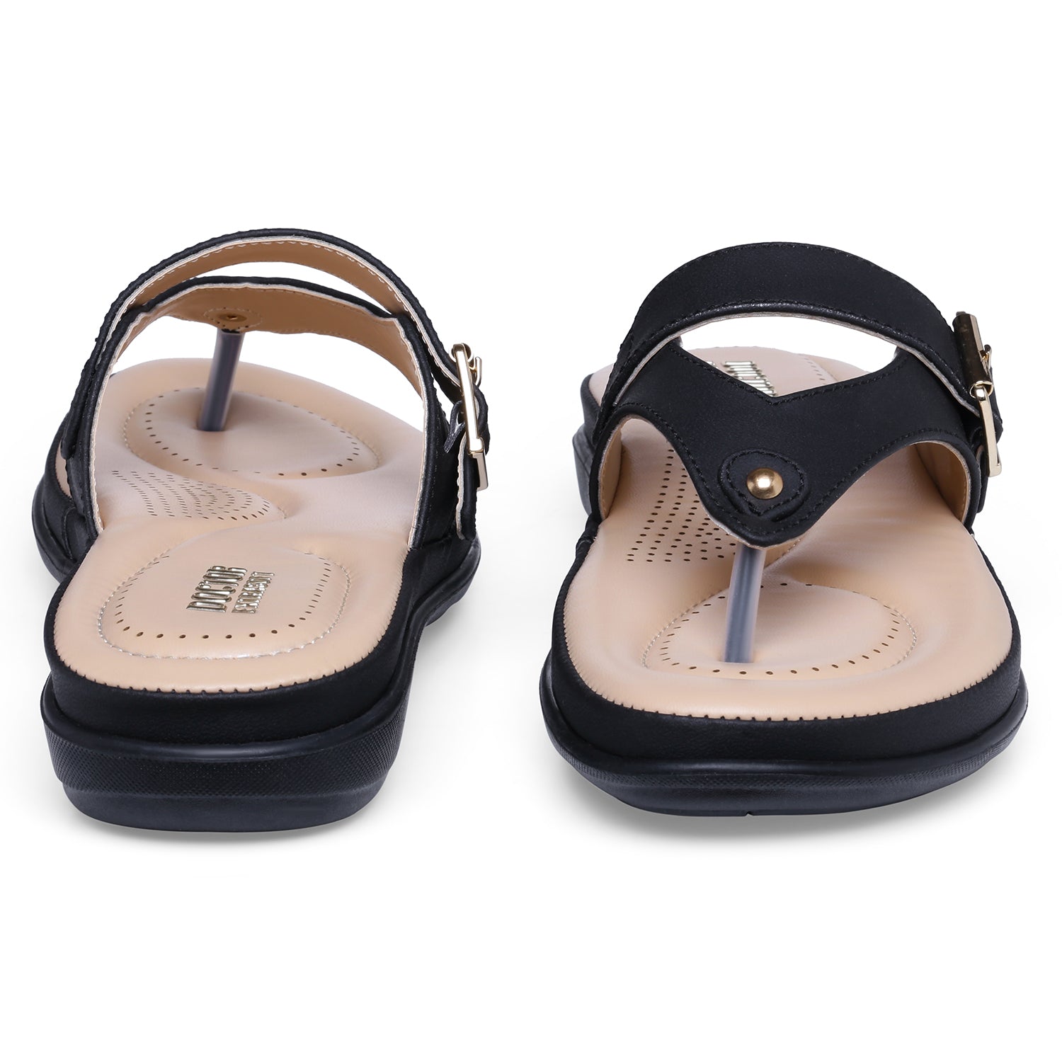 OCTOR EXTRA SOFT Women's Flat Comfortable Memory Foam Slippers/Flip-Flops Fashion Stylish Casual Diabetic Orthopedic Lightweight Synthetic Slip-on Sandals with Adjustable Strap for Girls/LadiesD-623