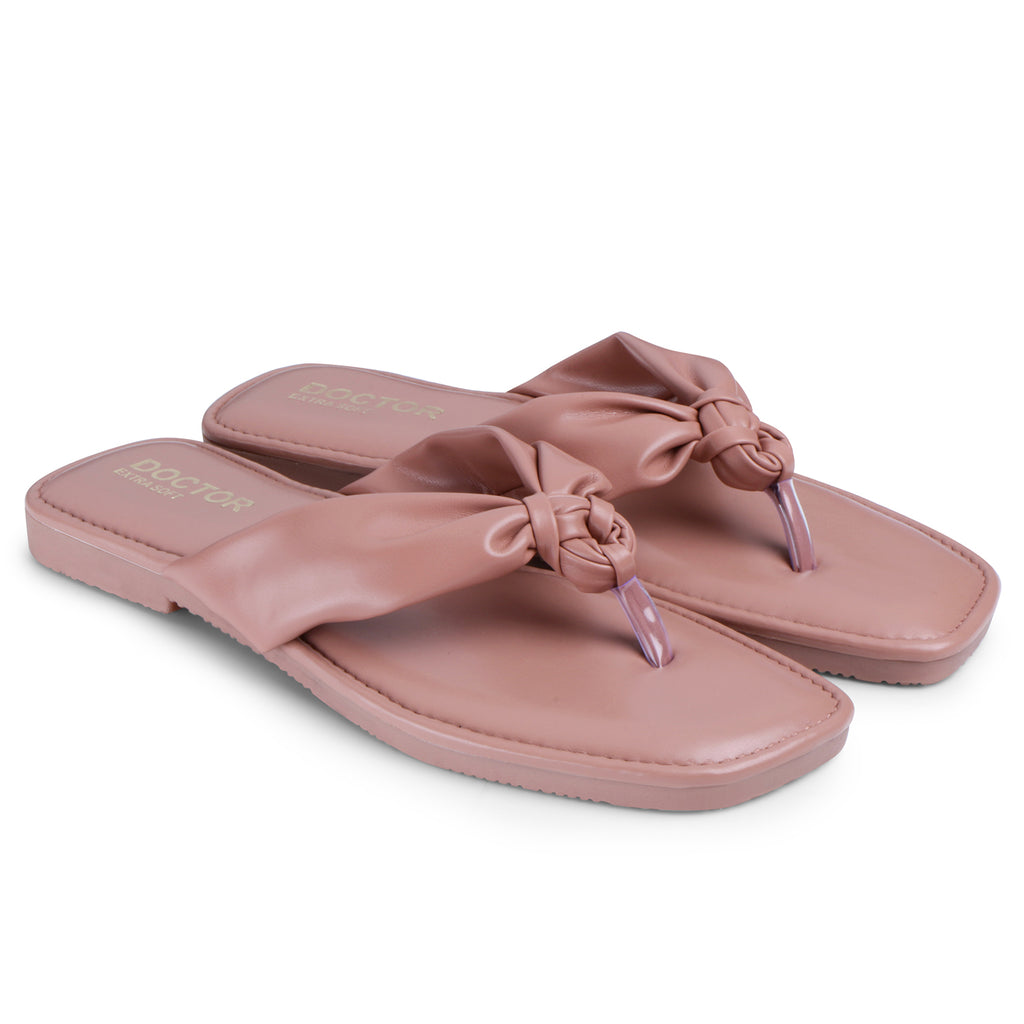 DOCTOR EXTRA SOFT D-653 Women's Thong Slippers — Memory Foam & Anti-Skid
