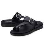DOCTOR EXTRA SOFT F-1 Men's Leather Thong Sandals — Genuine Leather & Anti-Skid